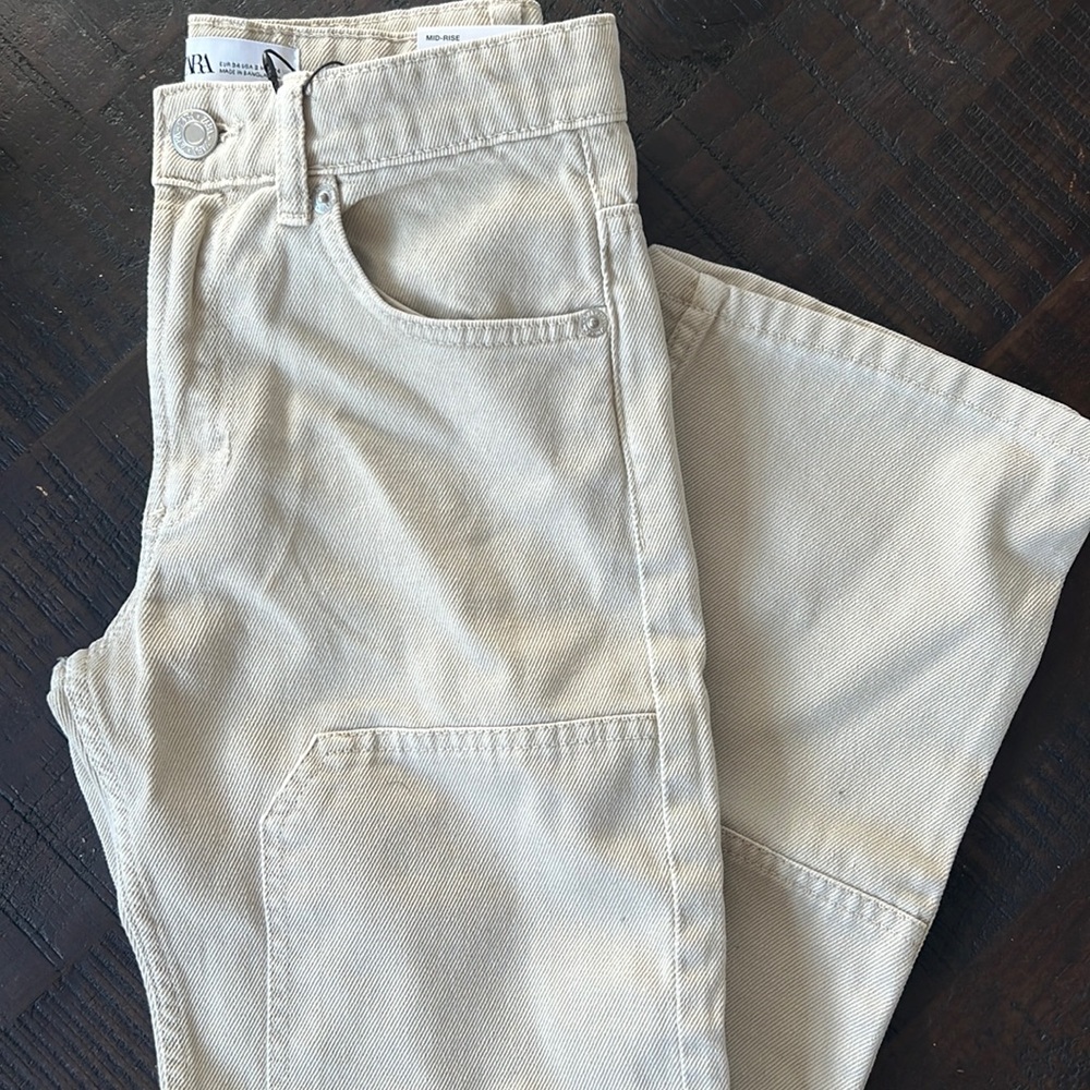 Zara mid-rise jeans size 34 us size 2